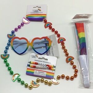 Pride Party Costume Accessories LGBTQ+: Rainbow Party Festival. New With Tags.